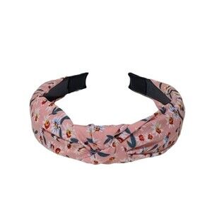 Knot Pink White Floral Headband NEW